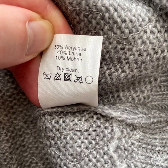 NWOT J Crew Womens Mohair Blend Sweater Size XS Gray Sequins Embellished HOLIDAY - Picture 9 of 11